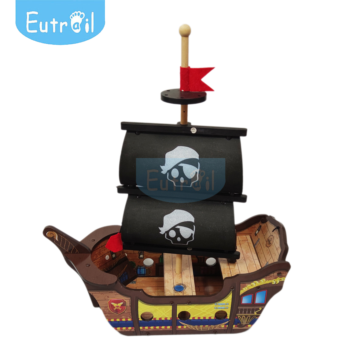 Wooden pirate ship