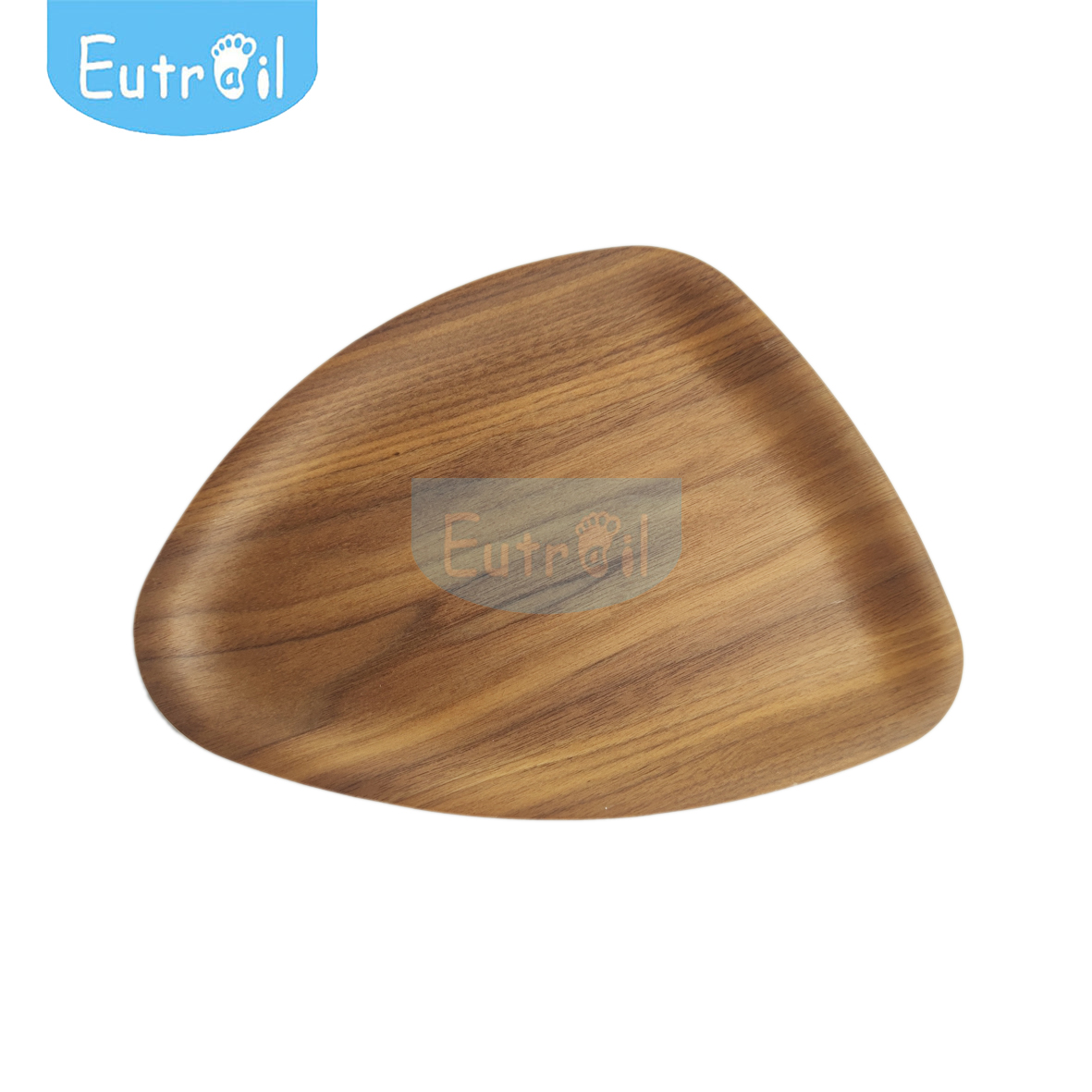 Triangular wooden plate